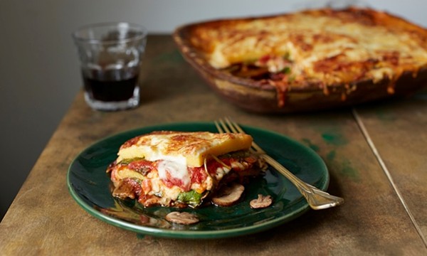 The meat-free main: Vegetable polenta lasagne 