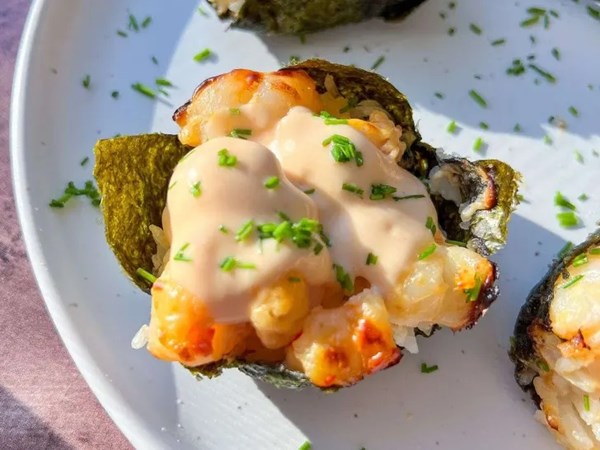 The Modern Nonna's shrimp sushi cups