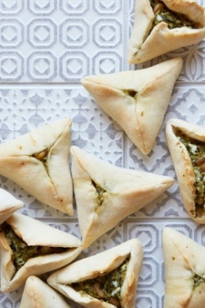 The moreish mezze: pea, feta, mint and parsley fatayer