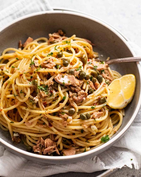 The most amazing canned tuna pasta