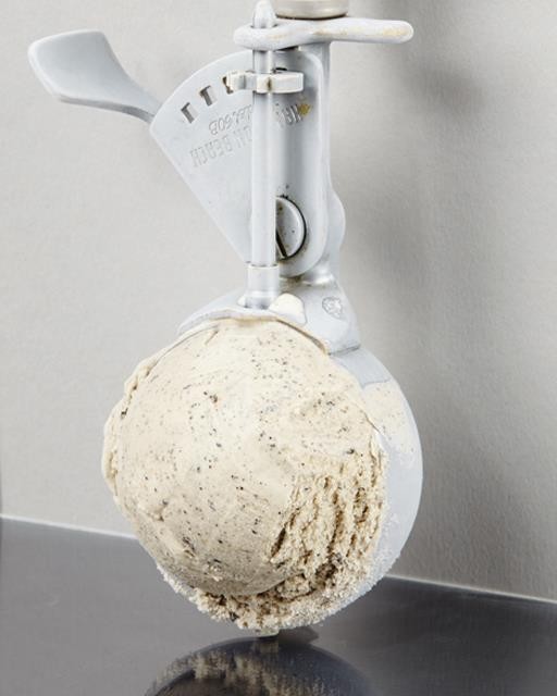 The new black (black sesame seed ice cream)