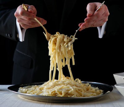 The original fettuccine Alfredo