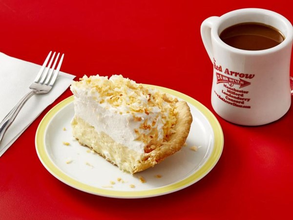 The Red Arrow Diner’s coconut cream pie
