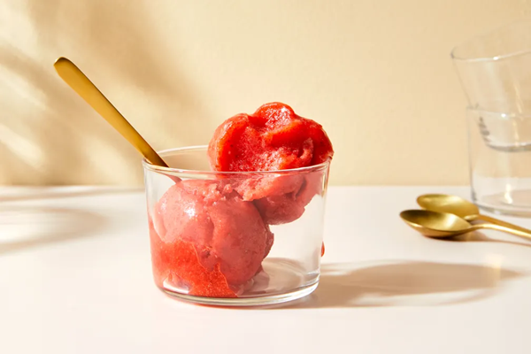 The River Café's strawberry sorbet