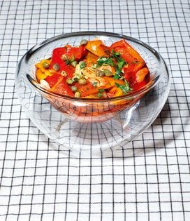 The roasted red pepper salad