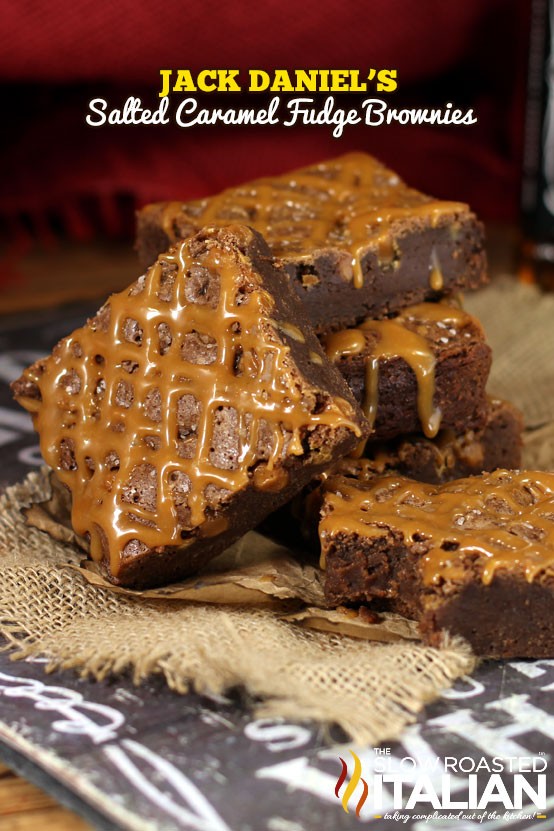 The salted Jack caramel brownie
