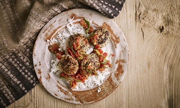 The savoury main: lamb kofta with ricotta and spring onions