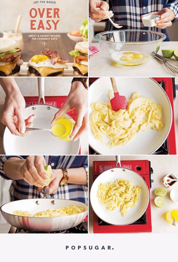 The secret to fluffy scrambled eggs