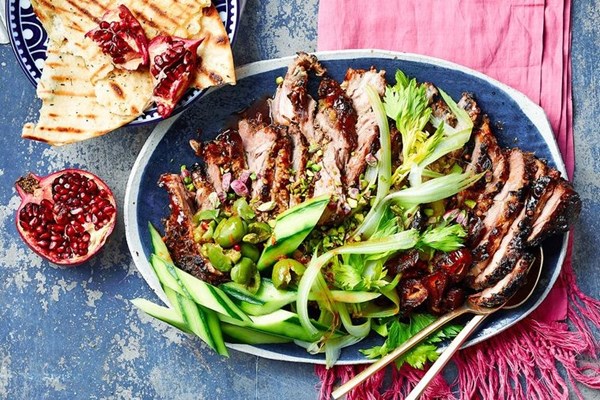 The shepherds' slow-roasted lamb shoulder