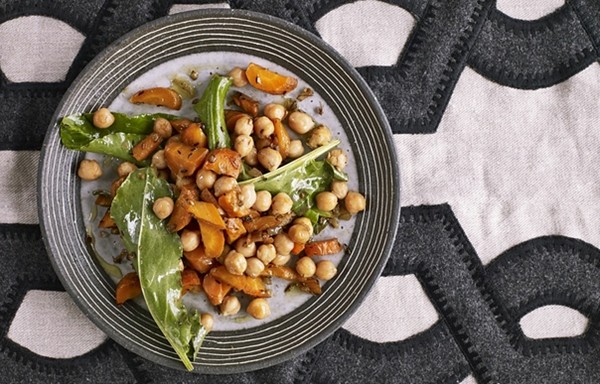 The simple supper: spiced chickpeas, carrots and sorrel