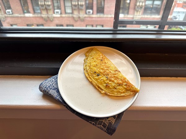 The single-egg omelet