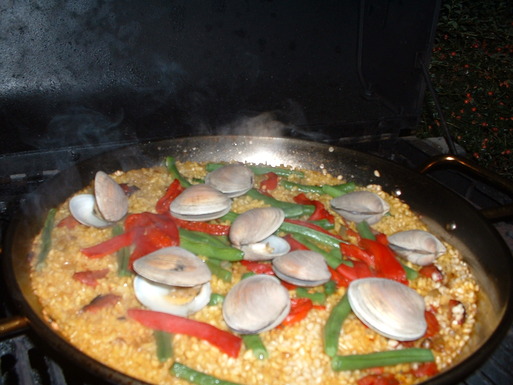 The sun also rises paella
