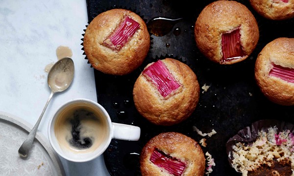 The teatime treat: Rhubarb, ginger and yoghurt muffins