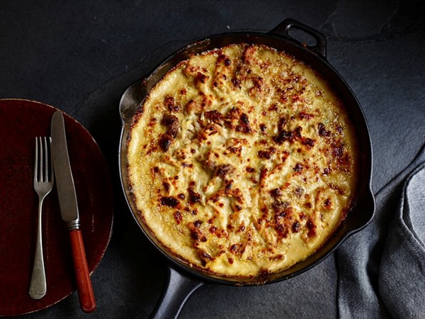 The thrifty feast: Turkey gratinee with stilton, walnuts and goat’s cheese