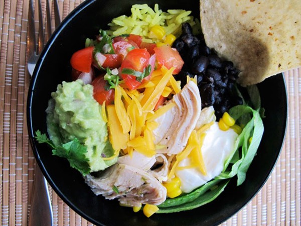 The ultimate chicken burrito bowl
