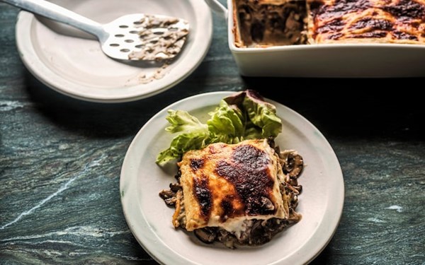 The ultimate mushroom lasagne