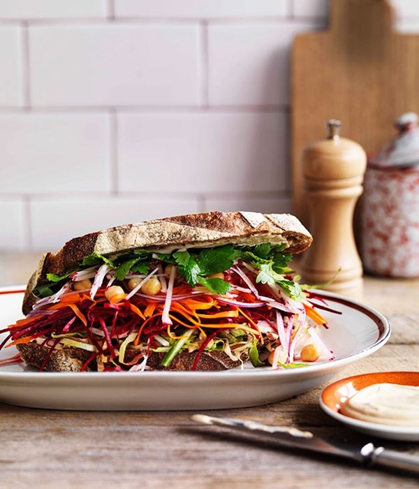 The ultimate salad sandwich