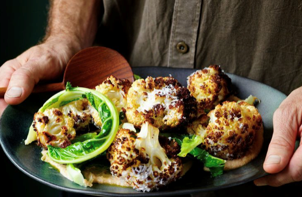 The whole cauli with stems and leaves