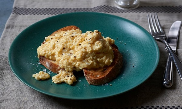 The winning recipe: Wensleydale scrambled eggs