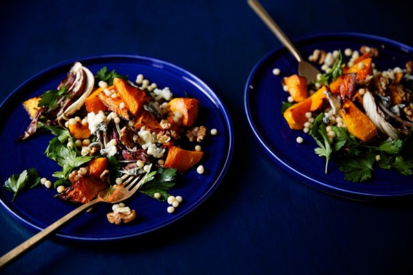 The winter salad: radicchio and squash salad