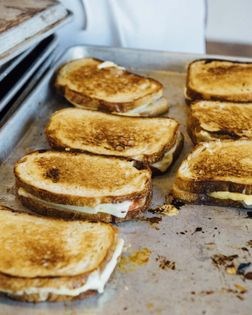 The works grilled cheese sandwich