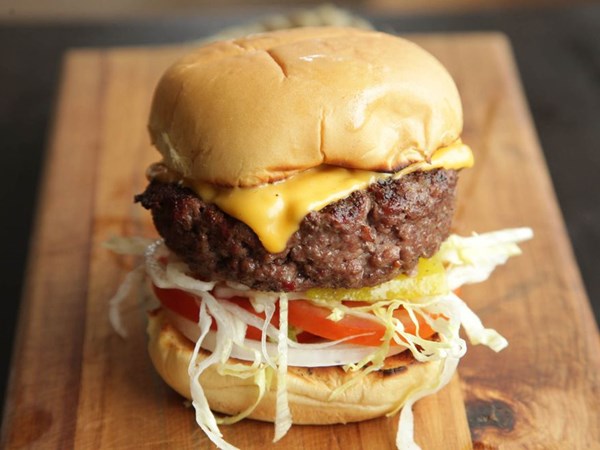 Thick and juicy burgers