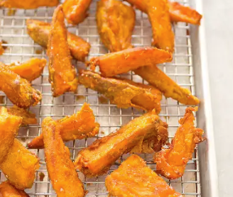 Thick-cut sweet potato fries