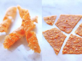Thin and delicate peanut brittle
