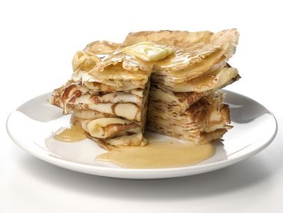 Thin and lacy pancakes