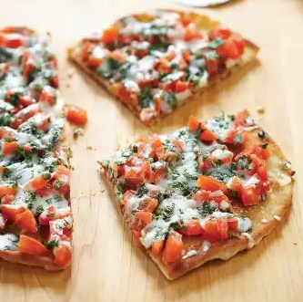 Thin-crust skillet pizza