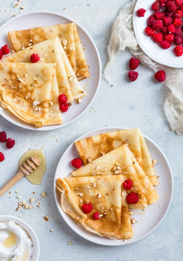 Thin French-style crêpes: gluten-free