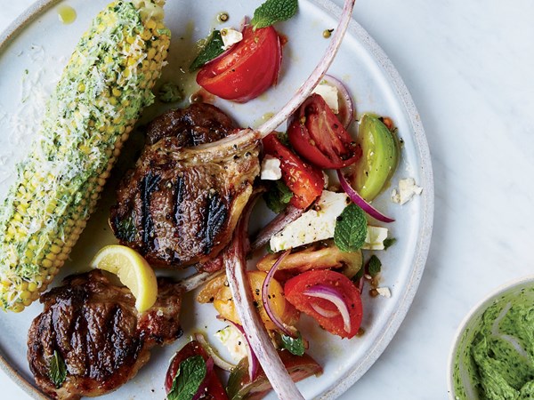 Thin grilled lamb chops with lemon [April Bloomfield]