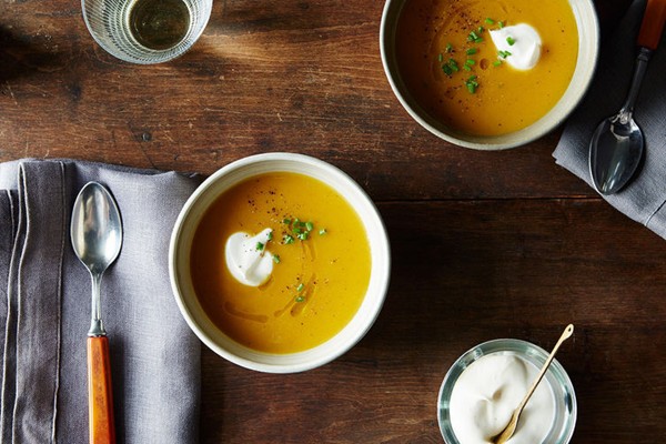 Thomas Keller's butternut squash soup with brown butter