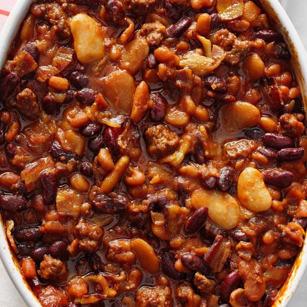 Three-bean baked beans