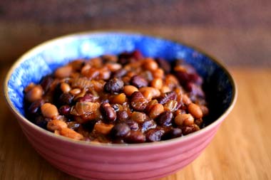 Three-bean baked beans