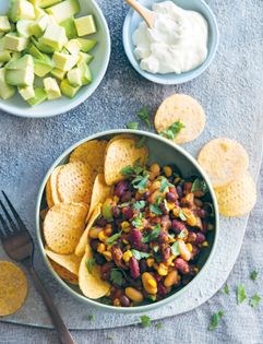 Three-bean chipotle chilli