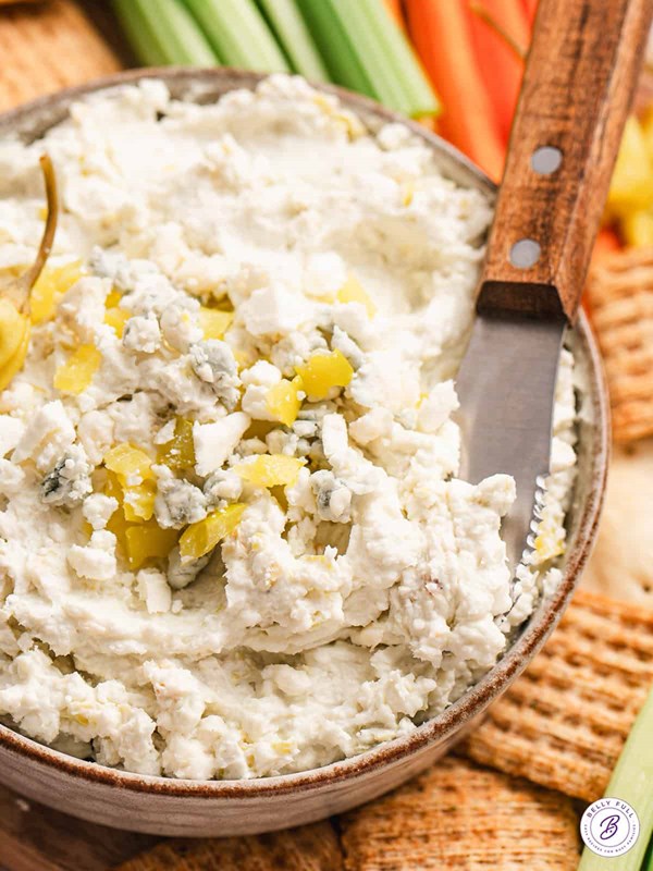 Three-cheese pepperoncini spread