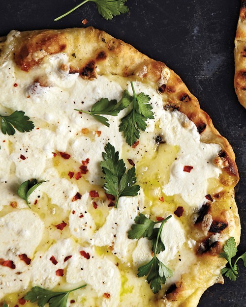 Three cheese pizza