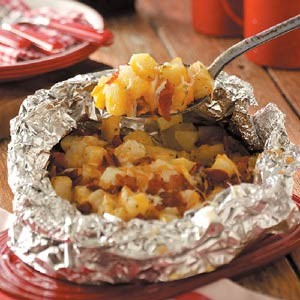 Three-cheese potatoes
