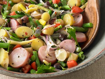 Three-color potato salad