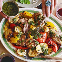Three-herb chimichurri