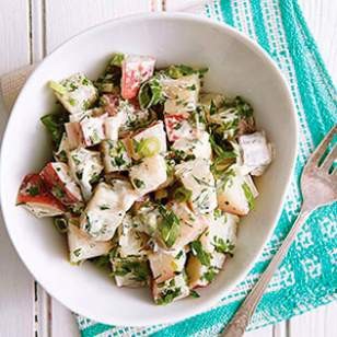 Three-herb potato salad