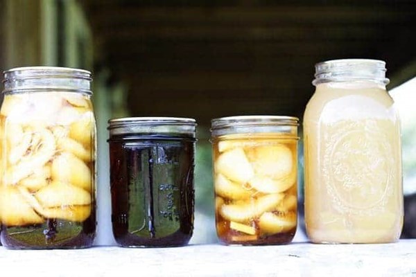Three-in-one pears (Dark ginger pear syrup, ginger pears and pear juice)