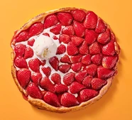 Three-ingredient strawberry palmier tarte Tatin