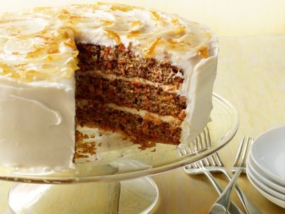 Three-layer carrot cake