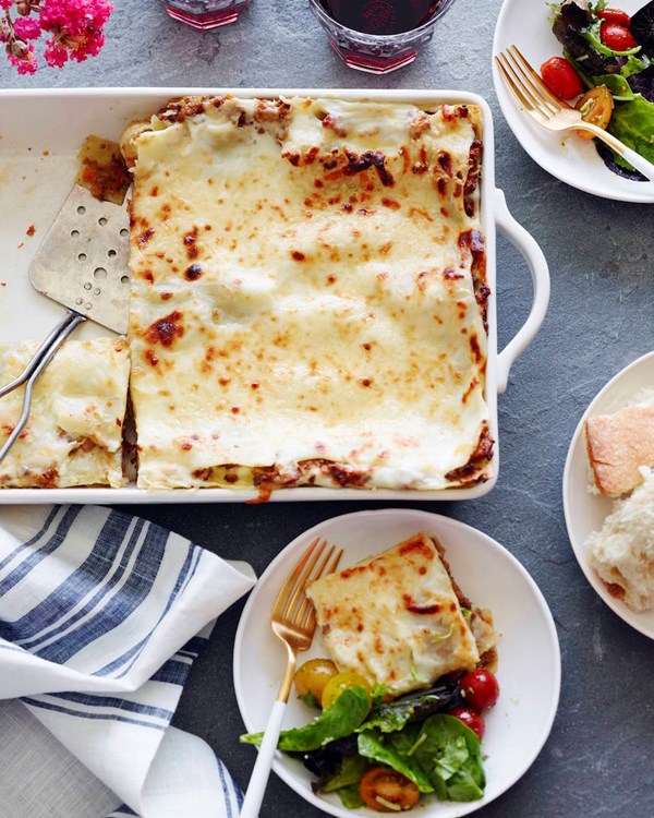 Three meat lasagna