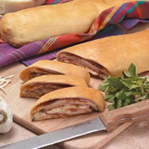 Three-meat stromboli 