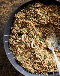 Three-mushroom-and-quinoa salad