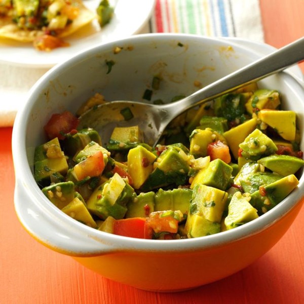 Three-pepper guacamole