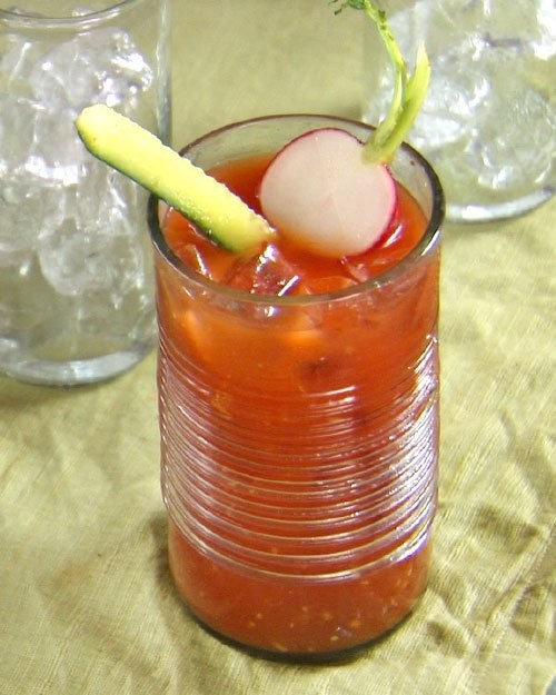 Thrice-spiced bloody Mary